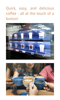 Robot distributeur automatique de café avec moulin importé d'italie, pour le bureau