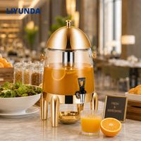 Liyunda Commerciële Koffie- en Fruitdrankdispenser RVS Draagbaar 12L Capaciteit Voedselveilige Elektrische Koeling