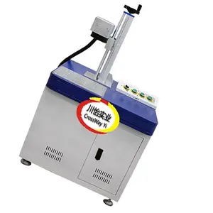 Mesin Cetak Laser Serat Ukiran Logo Pola Teks Plastik Baja Aluminium 20W 30W 50W 100W