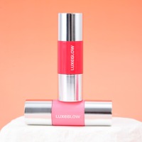 Vente en gros Récipient de fard à joues double face Emballage 2 en 1 Tube de bâton de surligneur correcteur contour avec éponge ou brosse