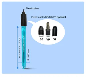 BNC Glass Probe Composite Electrode 0-14 Ph Electrode For Laboratory
