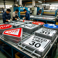 Panneaux de signalisation routière conformes aux normes australiennes AS/NZS avec film réfléchissant de quatrième catégorie, taille 600 mm, pour la construction en Australie