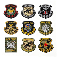 Patch Bordir Benang Tebal dengan Perekat Velcro, Patch Logo Kustom untuk Perlengkapan Luar Ruangan, Pakaian, Pabrik OEM