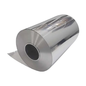 Rollo de Papel de Aluminio Plateado Hidrófilo con Recubrimiento en Polvo, Material de Aluminio 8079 H16 Personalizado para Sellado y Empaquetado de Alimentos - Product Image 1