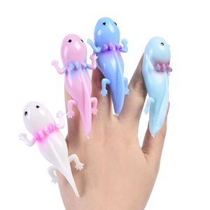 Mini Modelo de Axolote, Juguete de Descompresión con Lanzamiento por Presión, Tirachinas de Dedo, Sensorial, Suave y Blandito, para Bromas de Oficina, Alivio del Estrés, Juguetes Antiestrés - Product Image 2