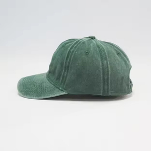 Custom Washed Vintage Baseball Cap Wholesale American Style 6 Panel Distressed Cotton <b>Hat</b> Rubber <b>Print</b> Embroidery - Product Image 4