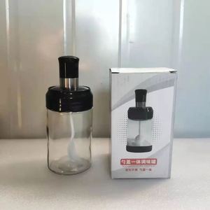 Glass Olive Oil Dispenser Bottle & Seasoning <b>Jar</b> Set 4pcs with Labels Funnel <b>for</b> <b>Kitchen</b> Vinegar Cruet Bottle - Product Image 4