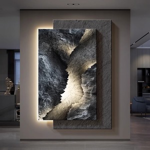High-end suggestivo portico parete arte decorazione per la casa pittura soggiorno corridoio sfondo parete Glow arenaria murale - Product Image 4