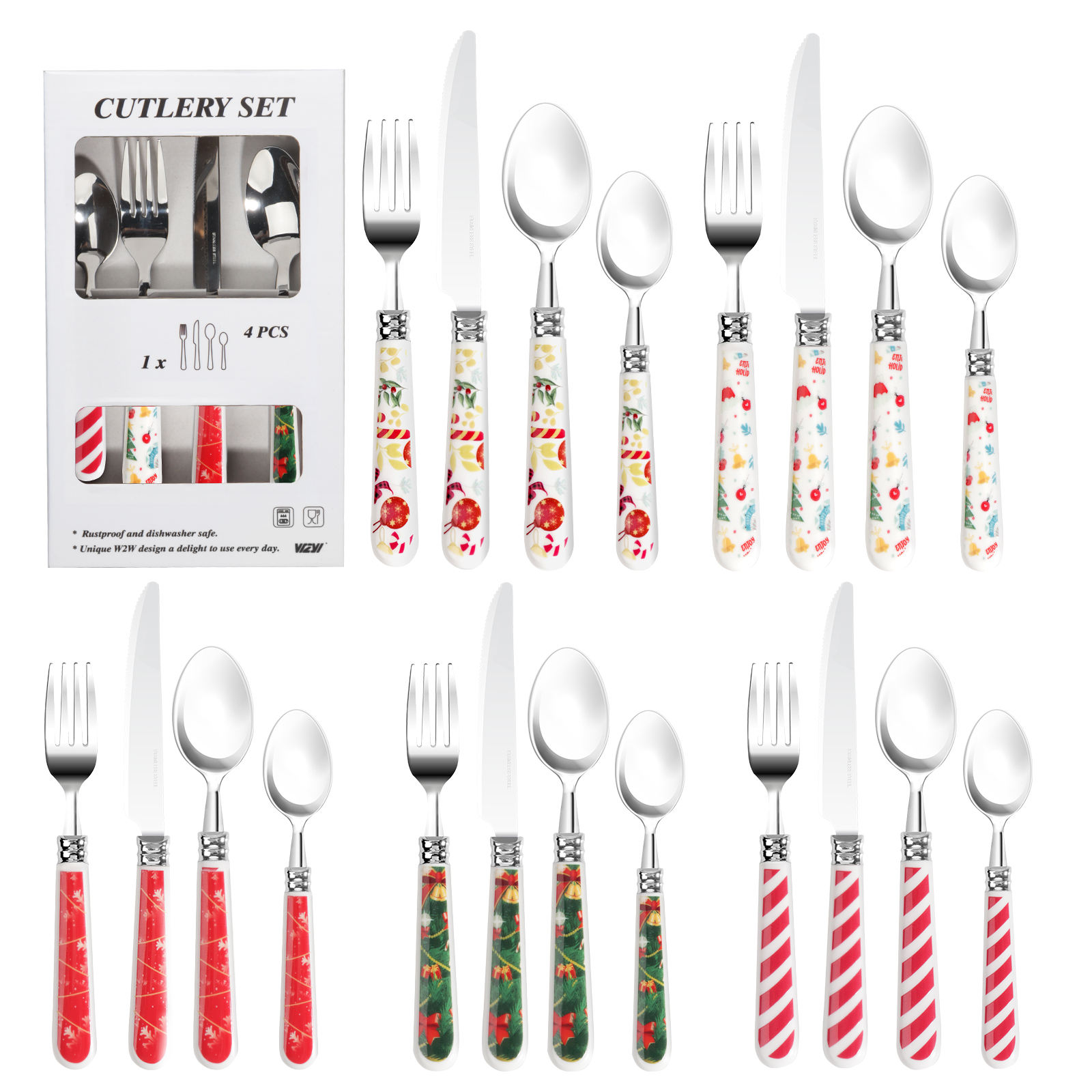 Christmas-4pcs/กล่องสี