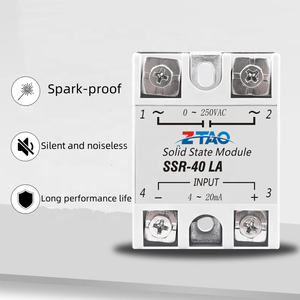 <span class=keywords><strong>SSR</strong></span>-40LA単相電流4-20mA ~ AC 40A 250VACソリッドステート電圧レギュレータ40LA <span class=keywords><strong>SSR</strong></span> - Product Image 3