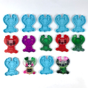 Moldes de fundición de resina hechos a mano para adornos decorativos DIY estilo Ins serie de puntadas de silicona molde de llavero de teléfono móvil 5057 - Product Image 3