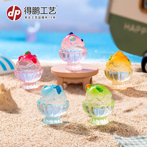 Dp Mini <b>Summer</b> Smoothie Resin <b>Decorations</b> Cartoon Style Desktop Ornaments - Product Image 1