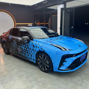 Vinilo Autoadhesivo PET Brillante/Mate para Rotulación de Vehículos, Diseño Personalizado, Precio de Fábrica NIKO, Degradado Negro y Azul - Product Image 2