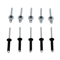 Rivets aveugles en acier inoxydable DIN7337, norme industrielle, M32/M4/M5, zingués, polis, classe 51, marque ADL, personnalisables