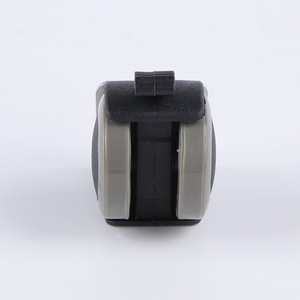 Roulettes de chaise de bureau 40 mm pivotantes silencieuses en PU noir pour mobilier - Product Image 2