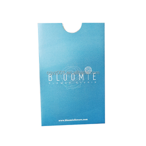 Amplop Undangan Pernikahan Desain Khusus EN-125 Mewah, Latar Belakang Biru dengan Logo Foil Emas - Product Image 5