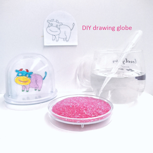 Globe à neige interactif en résine à faire soi-même, jouet éducatif pour enfants, pour le dessin et la peinture, vente en gros - Product Image 2