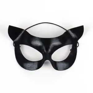 情人节万圣节派对面具性感复活节欧洲和美国面临黑猫女性面具面罩