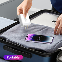 Boîte de vente au détail PD 32W USB-C vers USB, chargeur mural multi-ports à charge rapide avec adaptateur de prise EU/US/UK