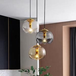 โคมไฟระย้าแก้วสไตล์ยุโรปหรูหราทันสมัยขนาดกลางโคมไฟเหล็กมินิมอลสำหรับห้องนอนห้องรับประทานอาหารบาร์ทางเดินขนาดเล็ก - Product Image 1