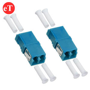 FTTH 플랜지리스 <span class=keywords><strong>SC</strong></span> 발자국 LC UPC 듀얼 옵티컬 SM 듀플렉스 블루 커플러 광섬유 어댑터 - Product Image 4