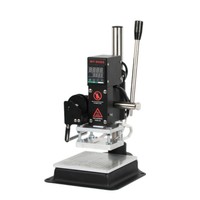Machine d'estampage à chaud manuelle WT-90GS stable Logo en cuir PU Marque de commerce Machine de marquage et de marque pour bois Presse à chaud pour portefeuille