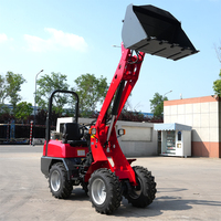 Kostenloser Versand Neuer Radlader Multifunktionaler Kleinradlader für Landwirtschaft und Gartenbau Hydraulischer Knickgelenkter Lader
