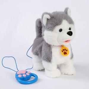 Çocuk büyük boy kayıt köpekler peluş elektrikli oyuncaklar elektrik yürüyüş peluş oyuncak köpek - Product Image 2