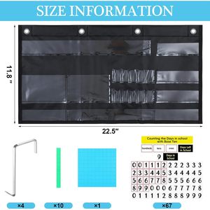 Tabla de Bolsillo para Contar Días, Herramienta de Matemáticas para el Aula, con Valor Posicional en Base Diez, para la Escuela - Product Image 2