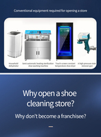Machine à laver les chaussures semi-automatique de haute qualité avec sécheuse Machines à chaussures avec pistolet à vapeur 220V Vente en gros d'usine 110V