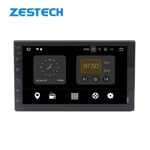 ZESTECH Stereo Mobil Android 12 Quad Core, 6GB 64GB 1024*600 Din Ganda 7 'Layar Sentuh Kapasitif, Autoradio GPS Di Dasbor Headunit