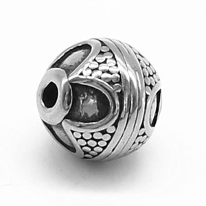 Cuentas Redondas de Acero Inoxidable Yunnique GZY-PJ0062 para Hacer Pulseras, Color Retro Brillante, Cuentas Dispersas, Origen Guangzhou, Otoño 2021 - Product Image 5