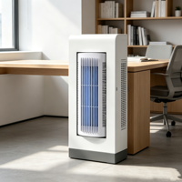 Ventilateur tour d'évaporation vertical sans pales avec télécommande et moteur DC silencieux, refroidisseur portable pour maison, bureau, chambre