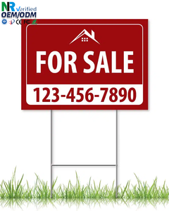 Custom Double Sided Aluminum No Pooping Dog for Outdoor Lawn & Garden Decorative Signage - Product Image 1