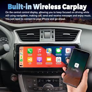 Radio para Auto de 10.25 Pulgadas, Reproductor Multimedia Android 2 Din con Video para Nissan Sylphy B17 Sentra 12 2013-2018, Carplay, Navegación GPS, Autoradio - Product Image 5