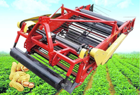 Cosechadora de Cacahuetes Montada en Tractor, Cosechadora de Maní con Cinta Vibratoria, Excavadora de Cacahuetes para Cacahuetes, Cebollas y Patatas