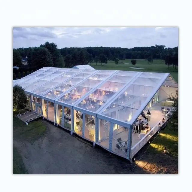 Grote Clear Dak Marquee Party Transparante Bruiloft Tent Voor Outdoor Banket