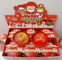 Jouet Squishy en forme de Ravioli Doré de Noël, 3 Pièces, Raviolis dans un Mini Cuiseur Vapeur, Anti-stress à Rebond Lent pour Cadeau de Noël