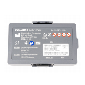 Batterie médicale non rechargeable ZOLL 8000-000696 pour défibrillateur automatique AED 3 12V 4.2Ah Fabriqué aux États-Unis - Product Image 1