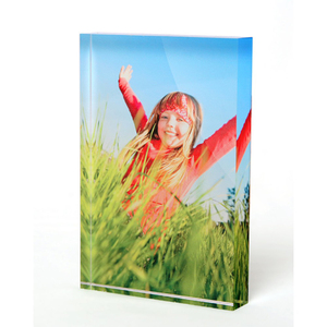 20mm Dày Plexiglass Mang Nhãn Hiệu Khối A5 Rõ Ràng Acrylic Logo Khối với Đánh Bóng - Product Image 6