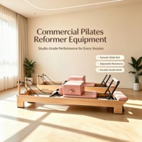 Machine de Pilates Reformer en bois massif, directement de l'usine, pour usage commercial en salle de sport et en studio