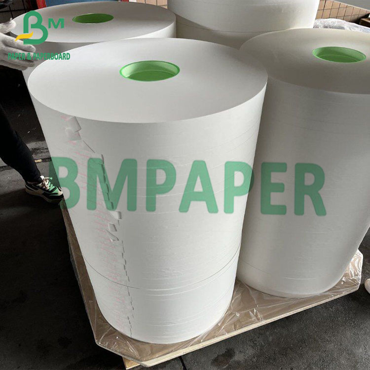 28gsm Food Wrapping Paper , Food Grade Straw Wrapping Paper Roll 22mm 24mm 28mm