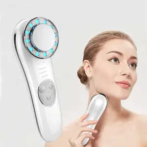 Hoge Frequentie Rood En Blauw Licht Hot Cool Therapie Nek Facial Lifting Machine Rf Huidverstrakking Voor Gezicht