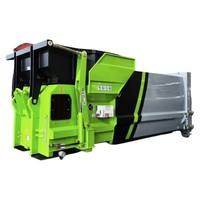 Compacteur de déchets mobile avec moteur, capacité de 22 m³/h, pour l'assainissement municipal
