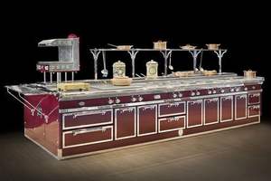 وحدة طهي عالية الكفاءة بقدرة 15 كيلو وات 3 شعلة مع فرن وحدات للمطاعم - Product Image 2