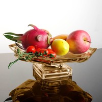 2022 fabricants vente en gros, grande décoration créative de salon domestique moderne simple gâteau dessert léger assiette à fruits de luxe