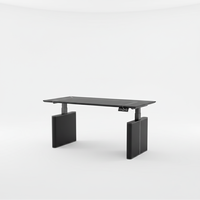 Elektrisch verstelbaar metalen bureau, sta-bureau, zadelvormig leeroppervlak, modern, voor huishoudelijk en kantoor gebruik, aanpasbaar