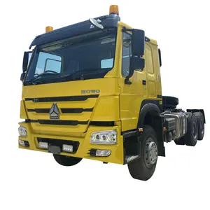 Lage Prijs Sinotruck Howo 6X4 Bijna Nieuwe 10 Banden Gebruikte Tractor Truck Export Naar Afrikaans