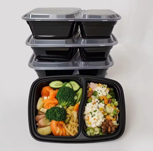 Barquettes alimentaires jetables CPET pour repas prêts à cuire au four, compatibles <span class=keywords><strong>micro</strong></span>-ondes, pour la préparation des repas - Product Image 1