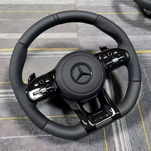 <span class=keywords><strong>Volant</strong></span> <span class=keywords><strong>de</strong></span> <span class=keywords><strong>voiture</strong></span> sport en cuir noir pour <span class=keywords><strong>Mercedes</strong></span>-Benz Classe S CLS GLE/GLC/GLS – Amélioration et rafraîchissement (retrofit) - Product Image 1